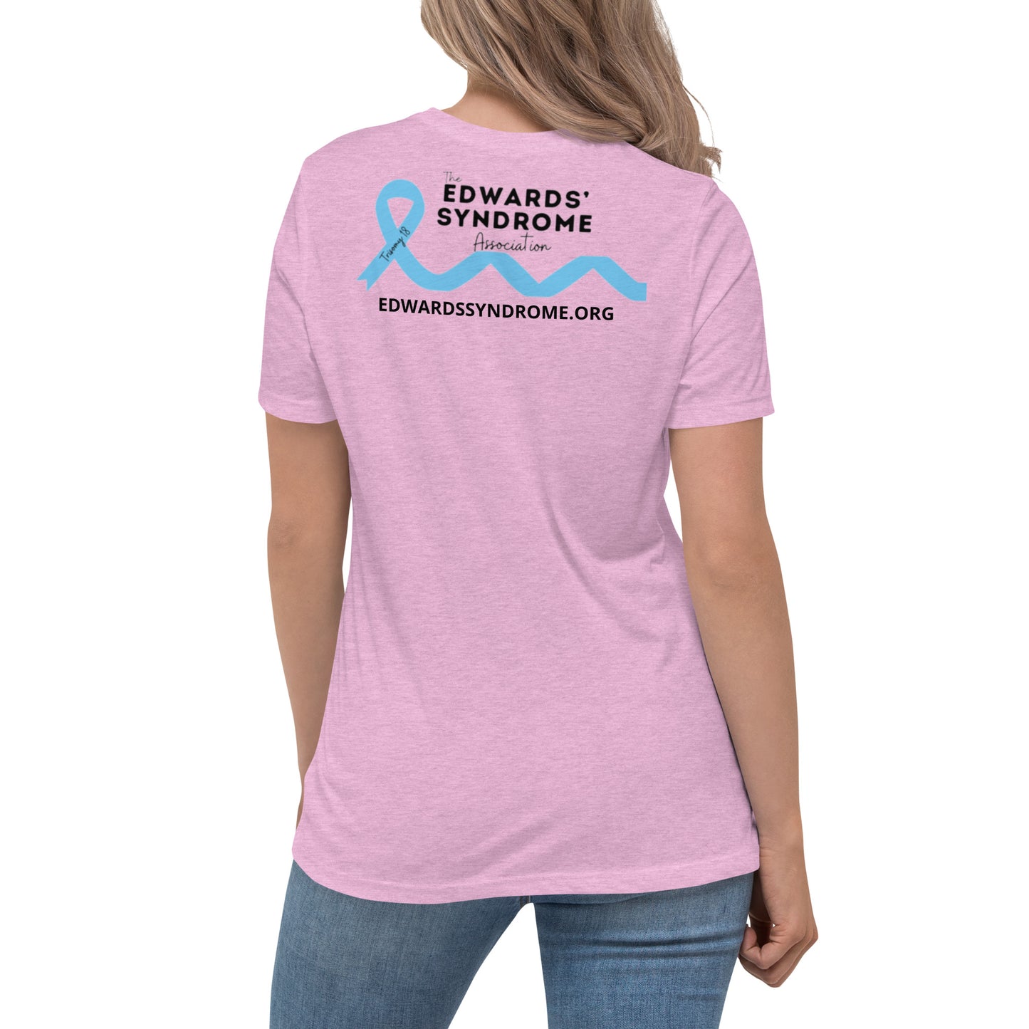 Edwards' Syndrome Angel Mom Women's Relaxed T-Shirt