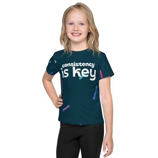 Consistency is Key Kids crew neck t-shirt