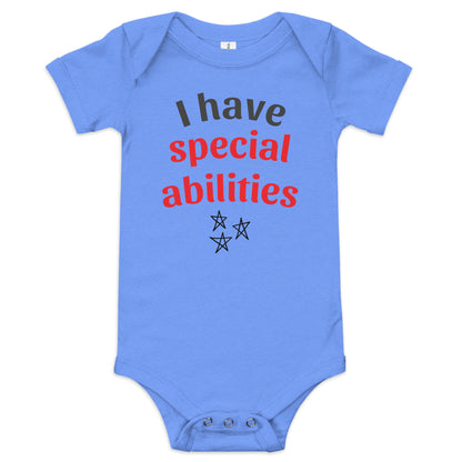 I have Special Abilities Baby short sleeve one piece