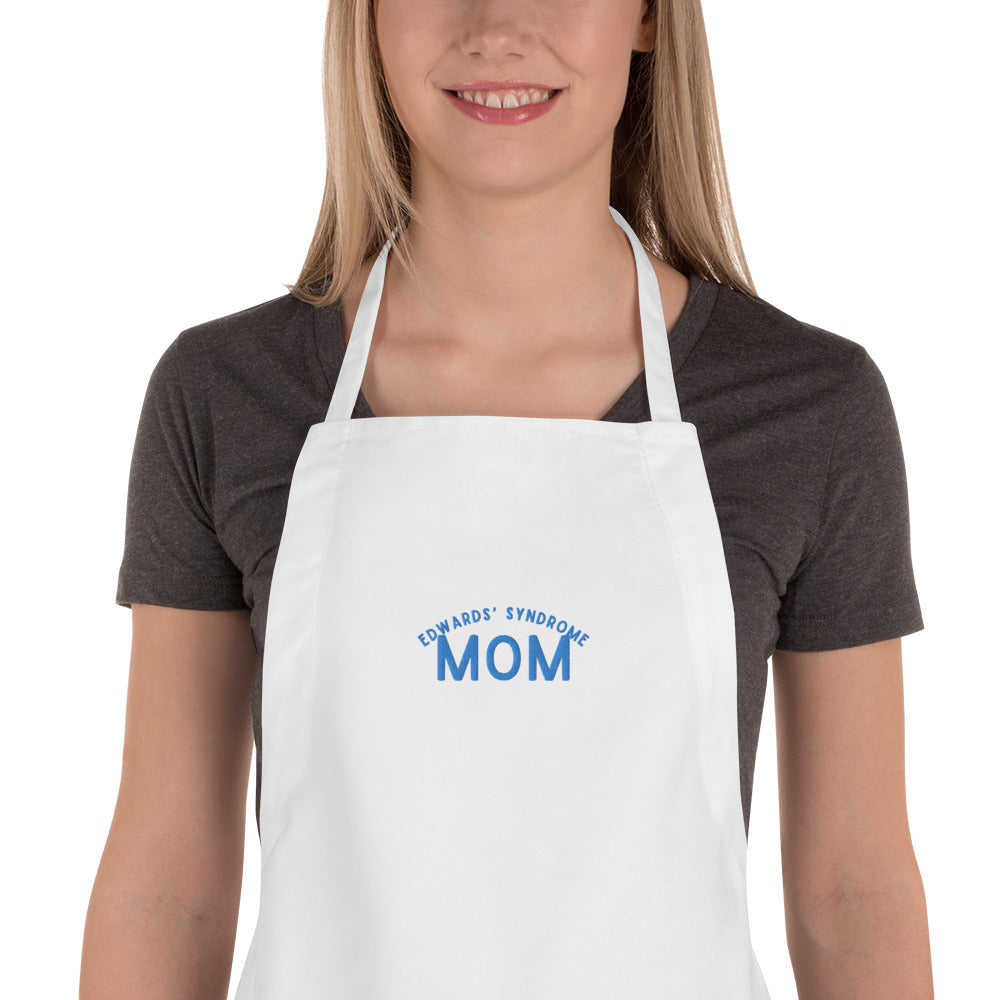 Edwards' Syndrome Mom Embroidered Apron