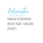 Advocate Sticker