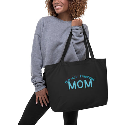 Edwards' Syndrome Mom Large organic tote bag