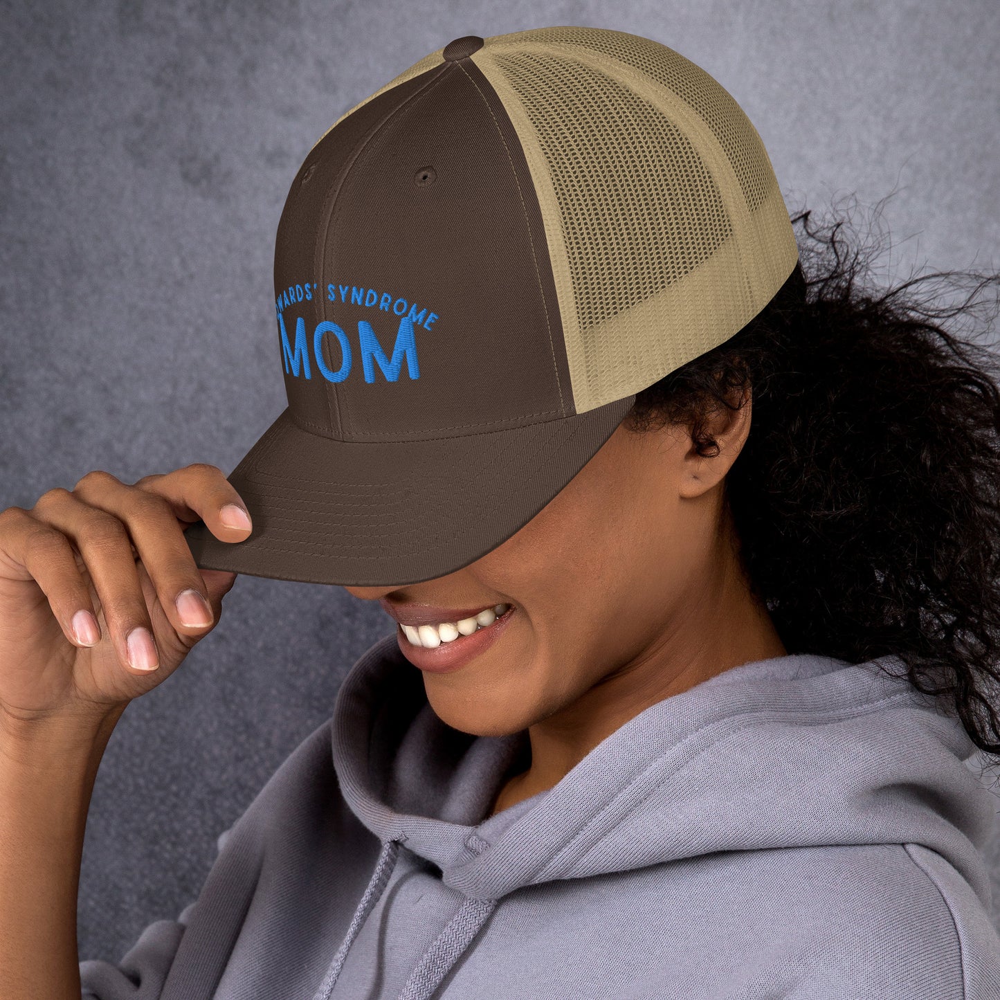 Edwards' Syndrome Mom Trucker Cap