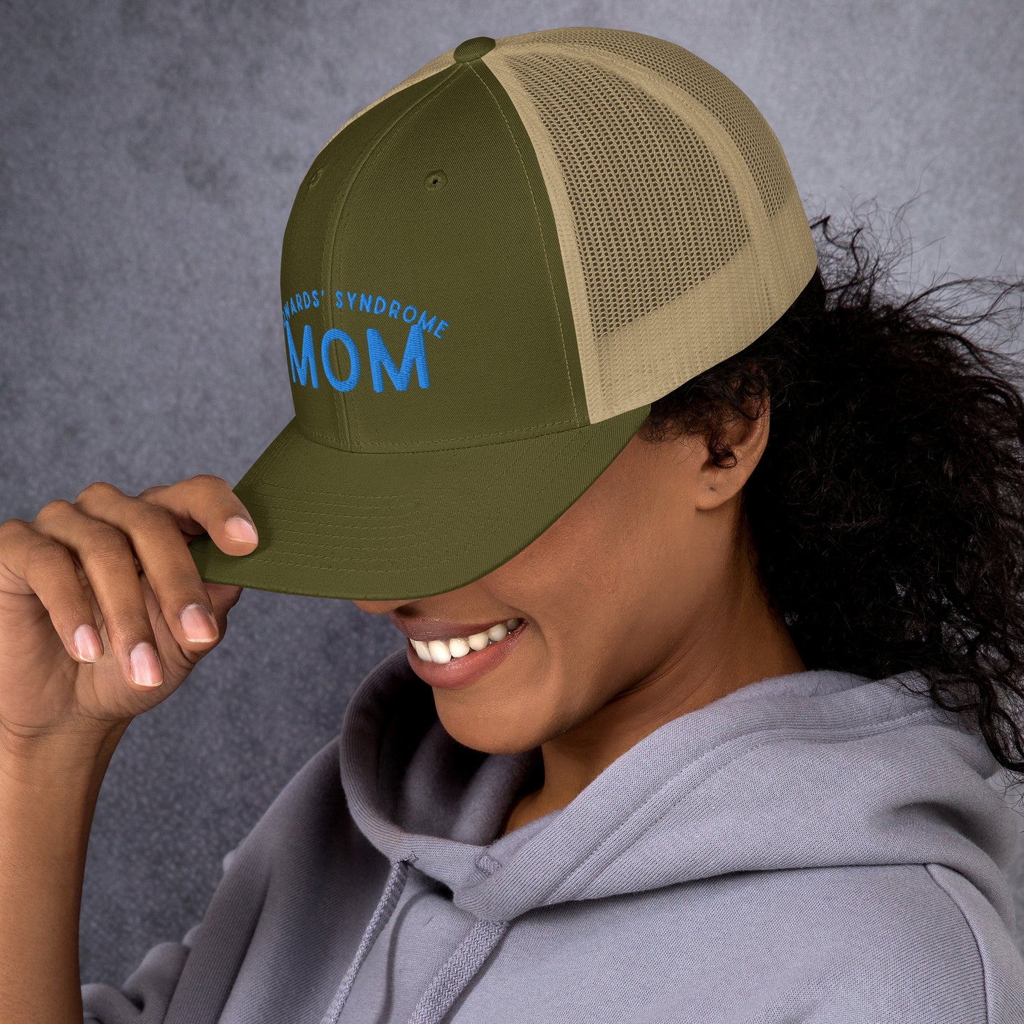 Edwards' Syndrome Mom Trucker Cap