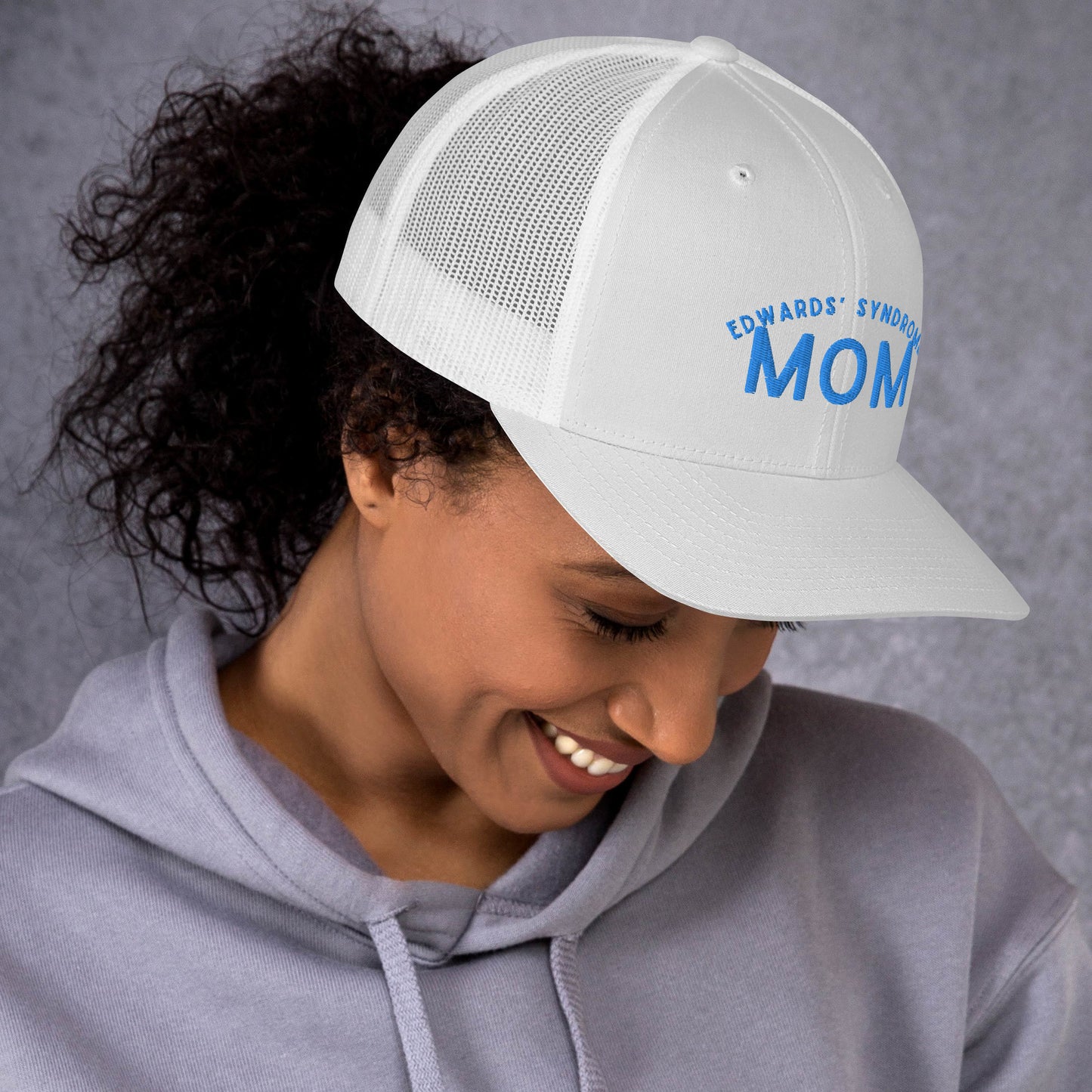 Edwards' Syndrome Mom Trucker Cap