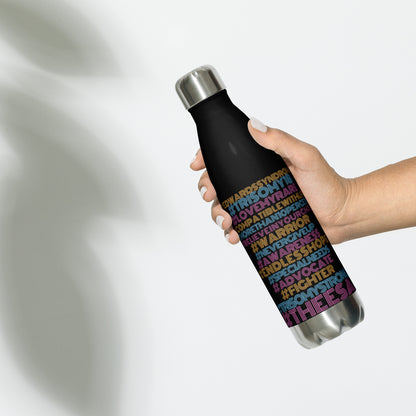 Hashtag Stainless steel water bottle