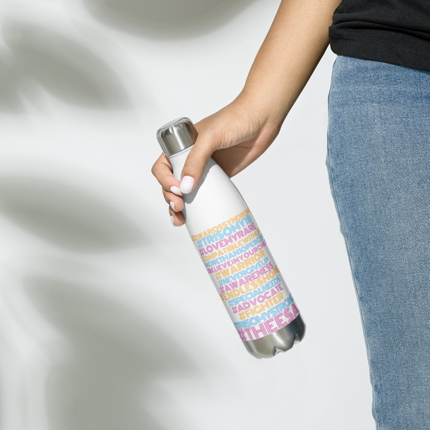 Hashtag Stainless steel water bottle