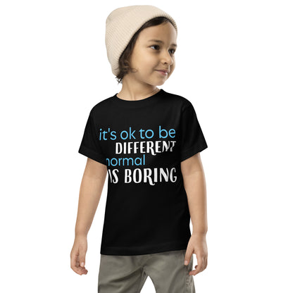 Its ok to be different Toddler Short Sleeve Tee