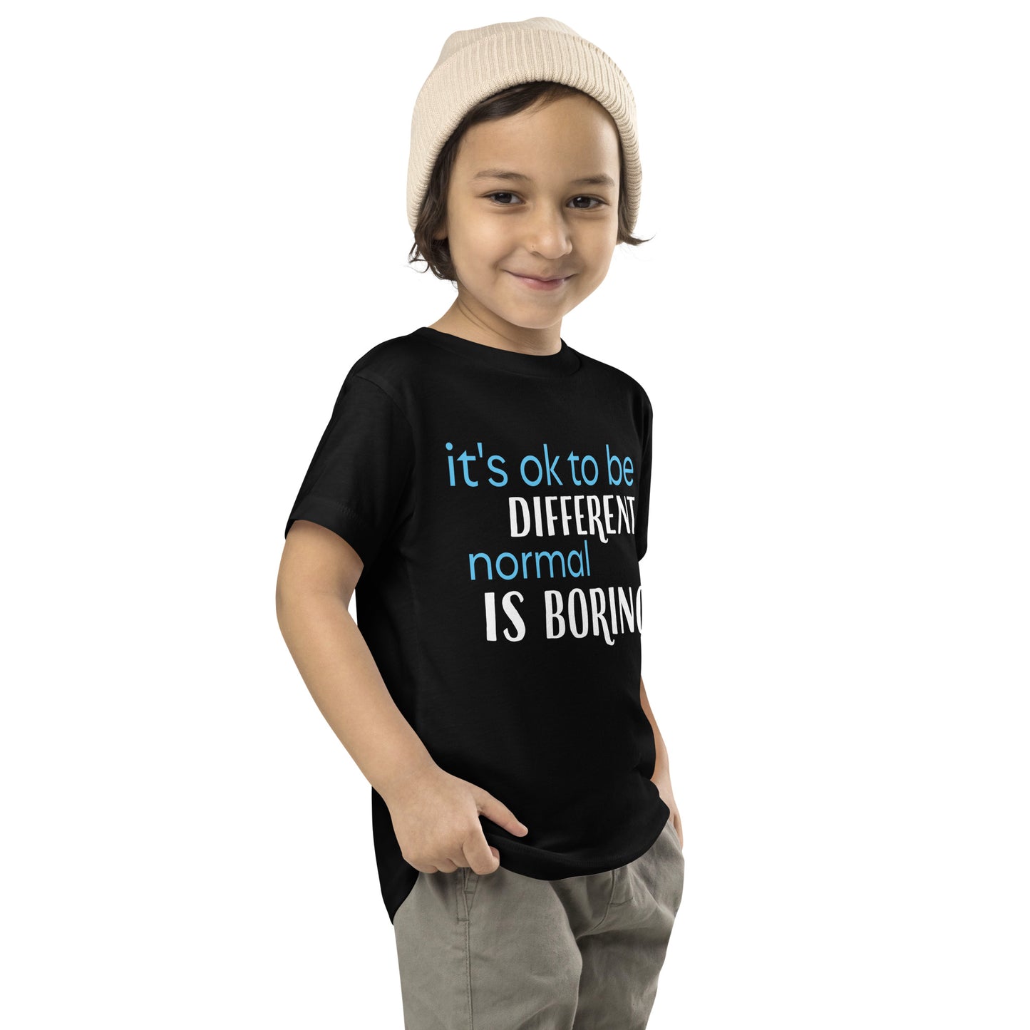 Its ok to be different Toddler Short Sleeve Tee