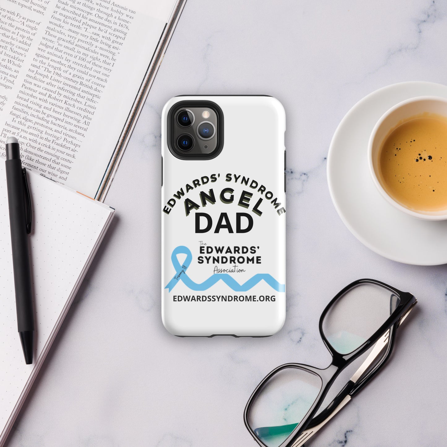 Edwards' Syndrome Angel Dad Tough Case for iPhone®