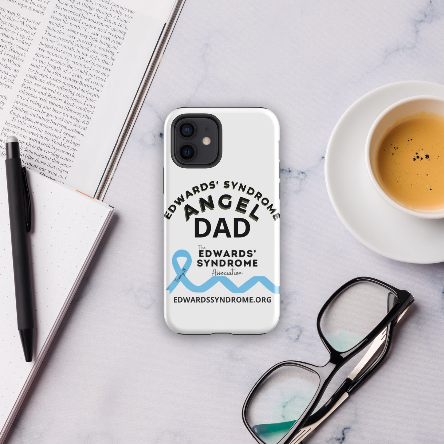 Edwards' Syndrome Angel Dad Tough Case for iPhone®