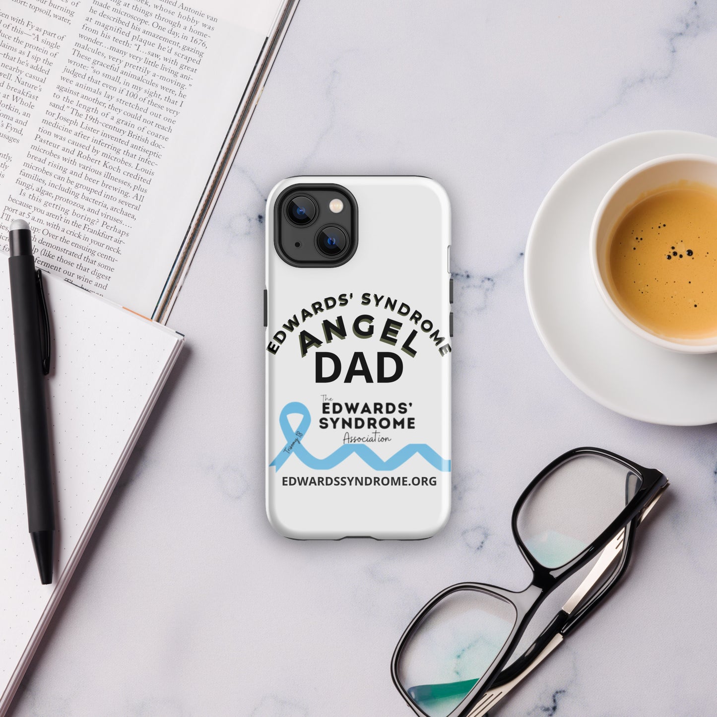 Edwards' Syndrome Angel Dad Tough Case for iPhone®