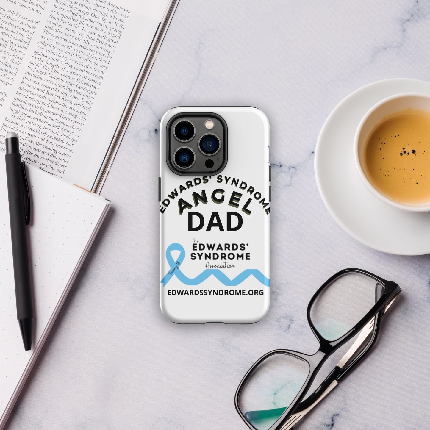 Edwards' Syndrome Angel Dad Tough Case for iPhone®