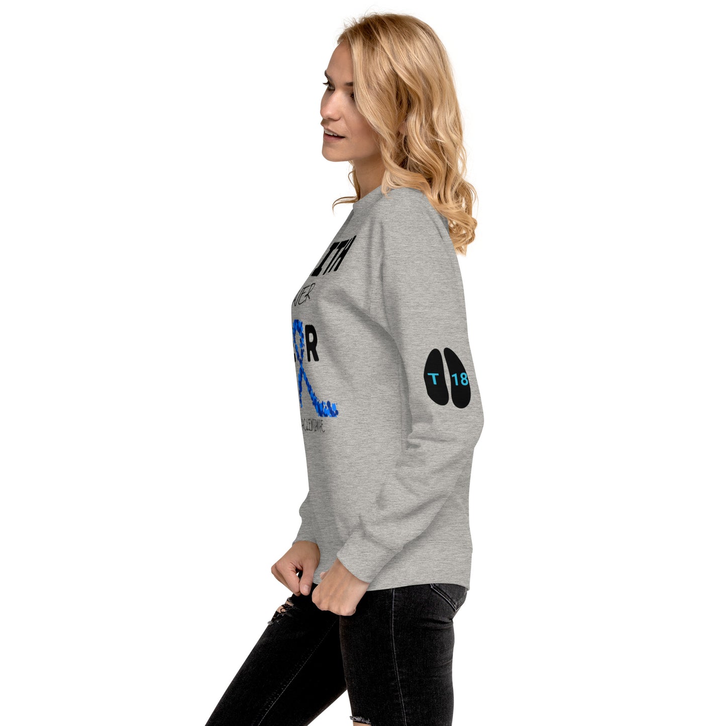 (Mia) Faith over Fear-Unisex Premium Sweatshirt