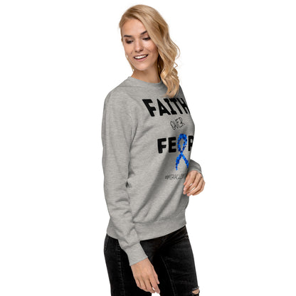 (Mia) Faith over Fear-Unisex Premium Sweatshirt