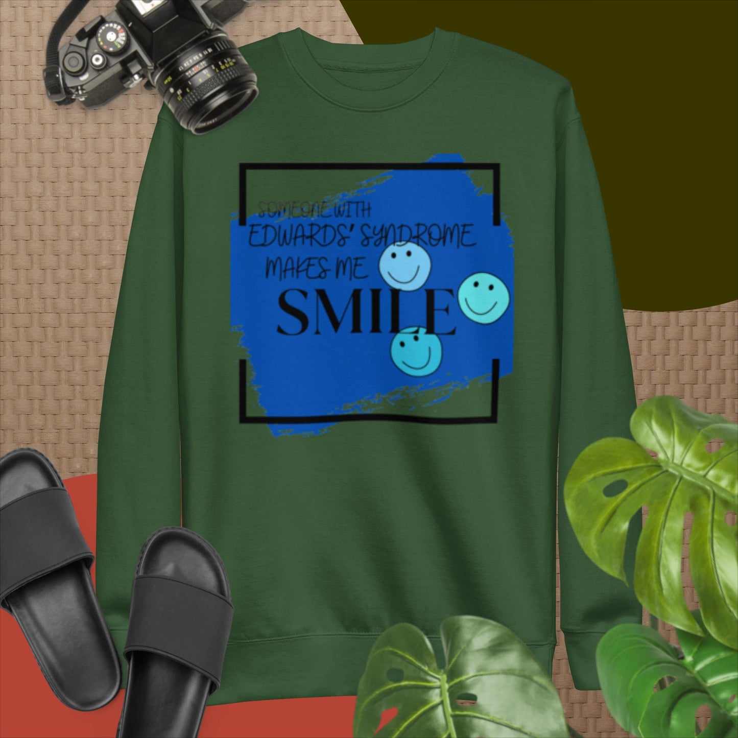 (Smile) Unisex Premium Sweatshirt