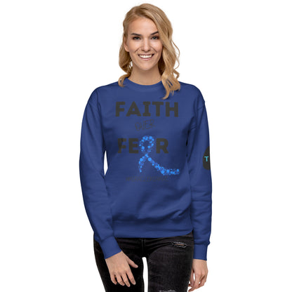 (Mia) Faith over Fear-Unisex Premium Sweatshirt