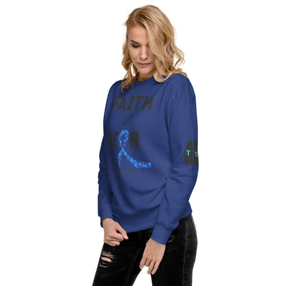 (Mia) Faith over Fear-Unisex Premium Sweatshirt