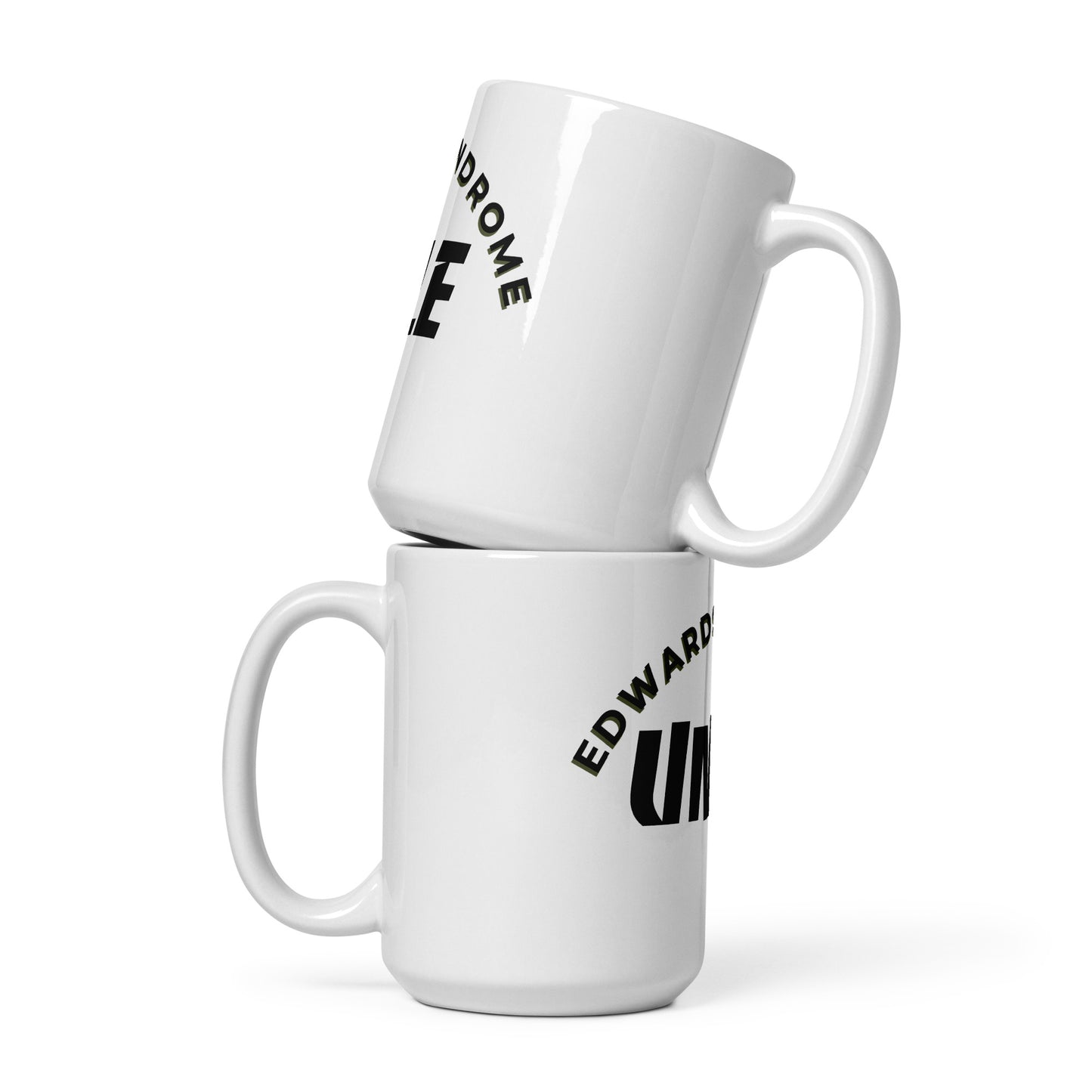 Edwards' Syndrome Uncle White glossy mug