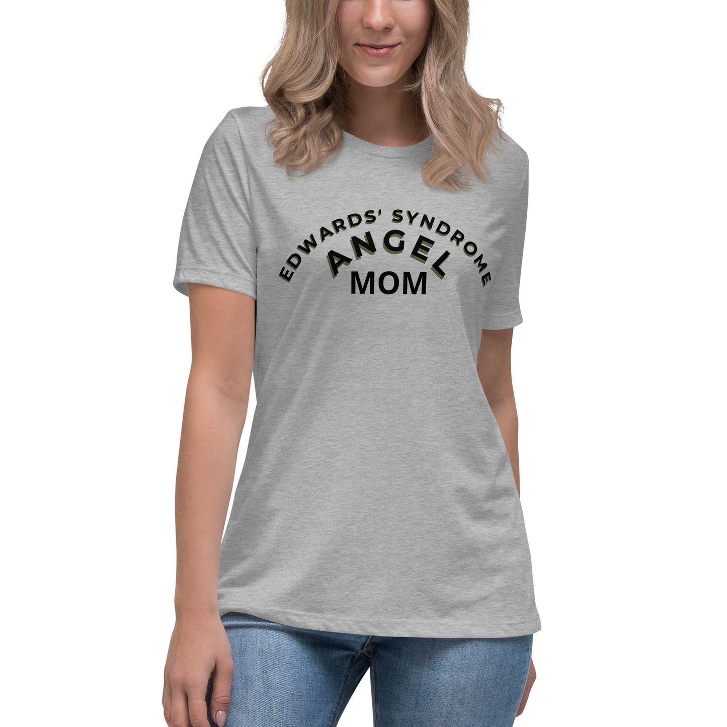 Edwards' Syndrome Angel Mom Women's Relaxed T-Shirt