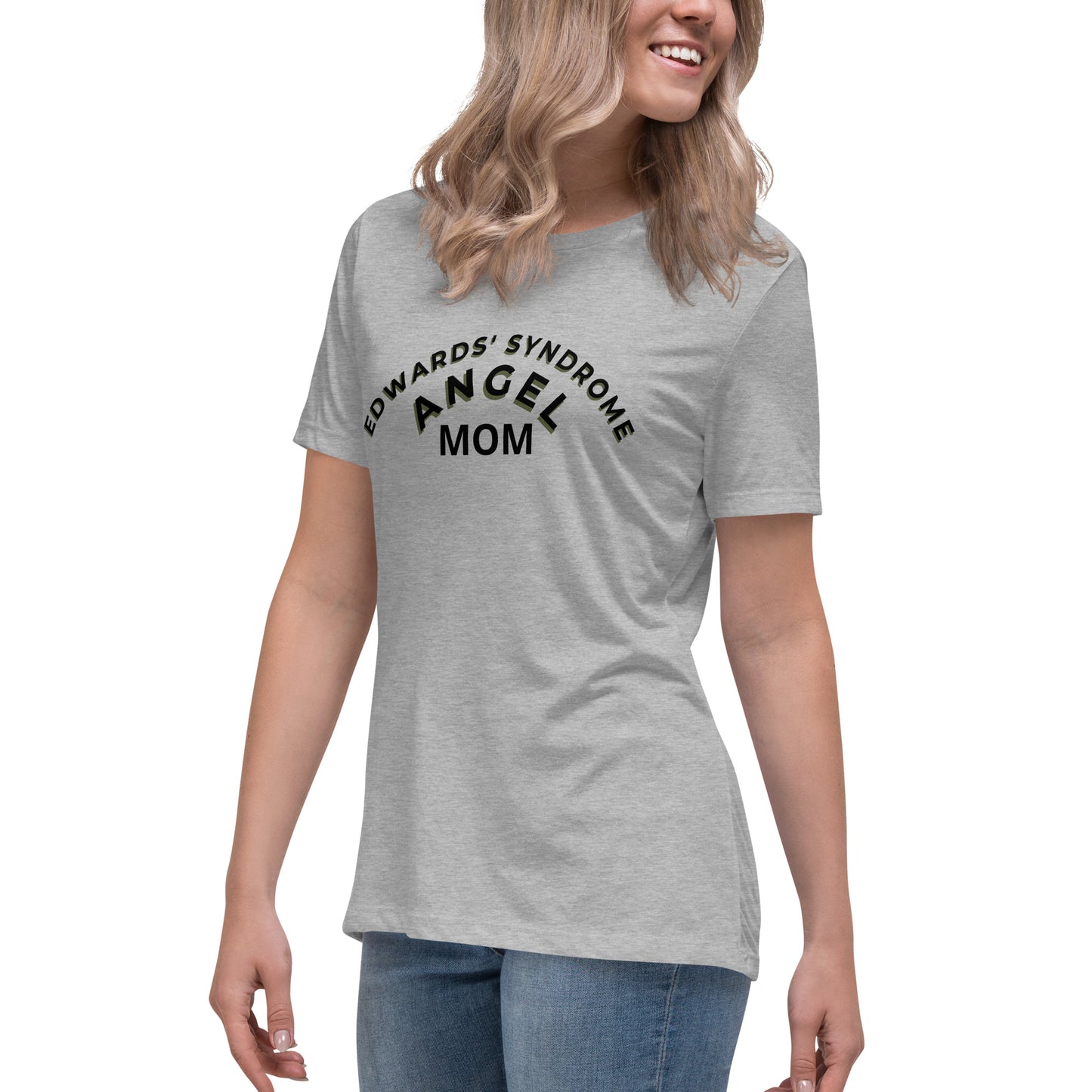 Edwards' Syndrome Angel Mom Women's Relaxed T-Shirt