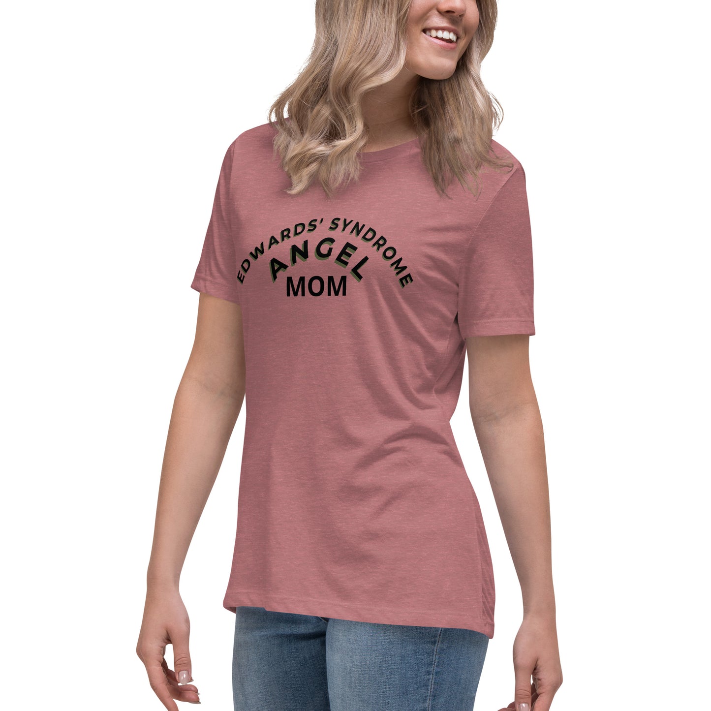 Edwards' Syndrome Angel Mom Women's Relaxed T-Shirt