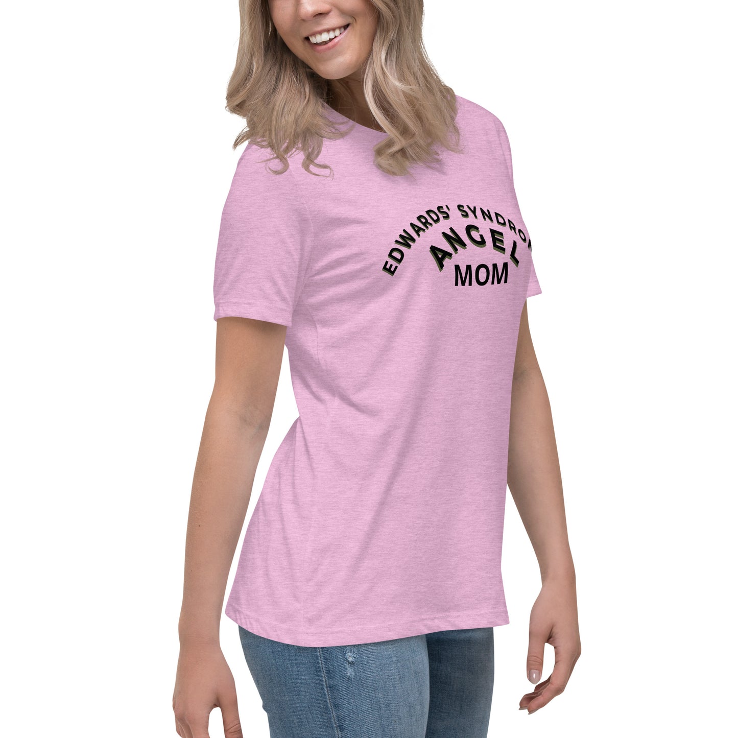 Edwards' Syndrome Angel Mom Women's Relaxed T-Shirt