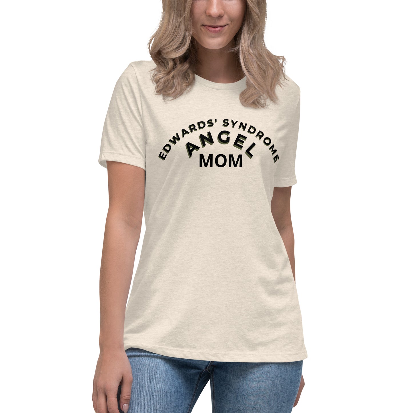 Edwards' Syndrome Angel Mom Women's Relaxed T-Shirt