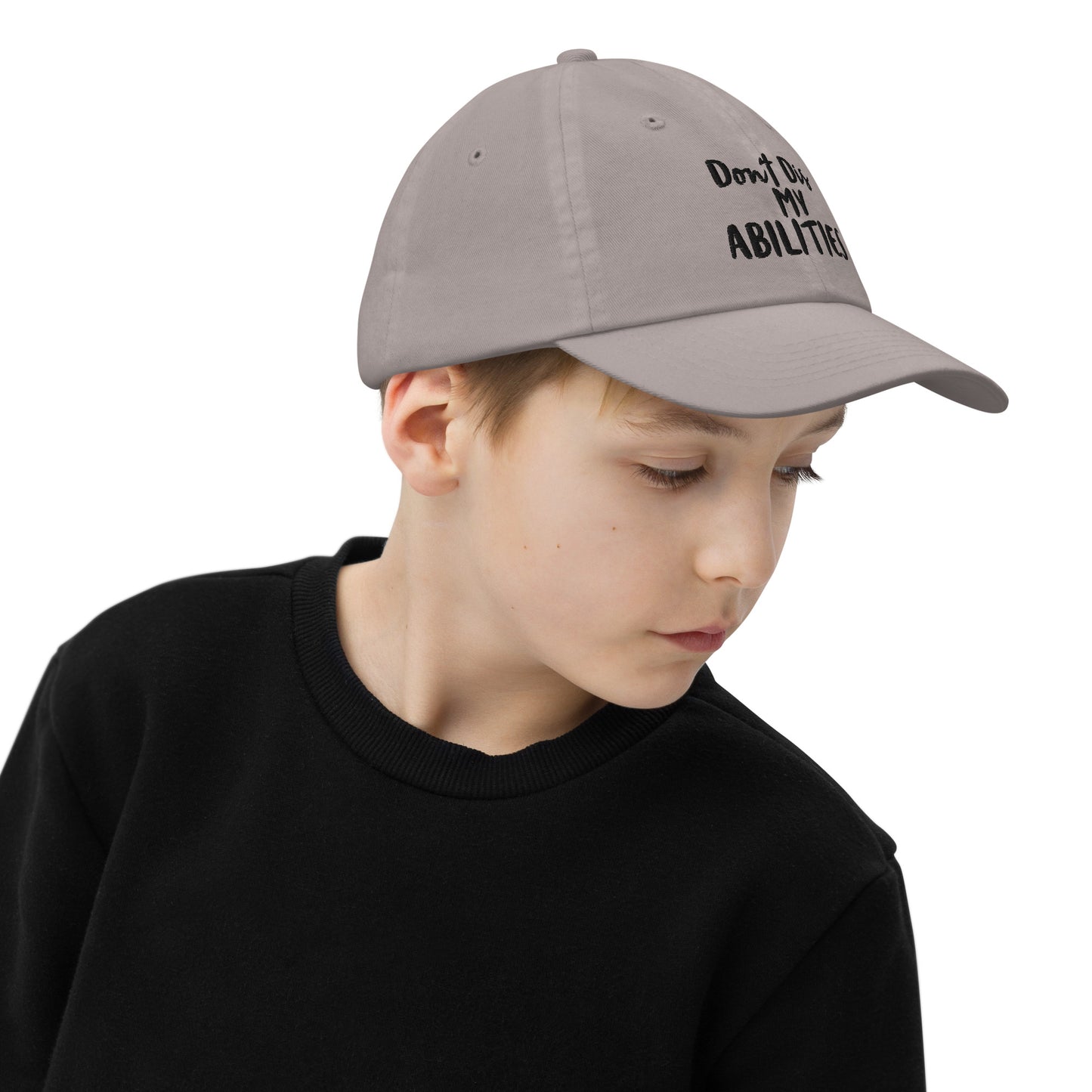 Don't Dis My Abilities-Youth baseball cap