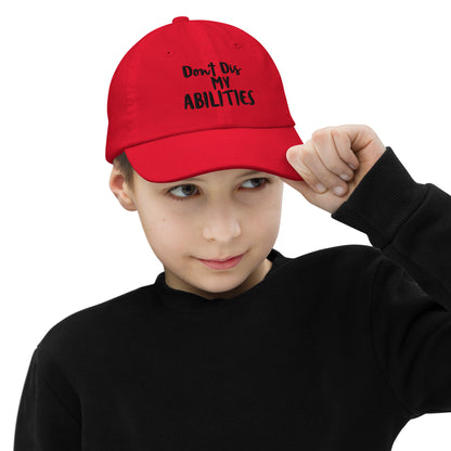 Don't Dis My Abilities-Youth baseball cap