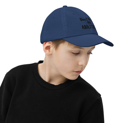 Don't Dis My Abilities-Youth baseball cap