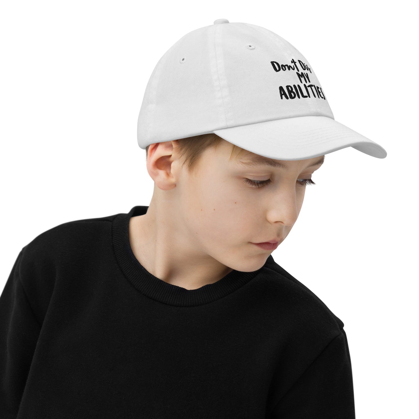 Don't Dis My Abilities-Youth baseball cap