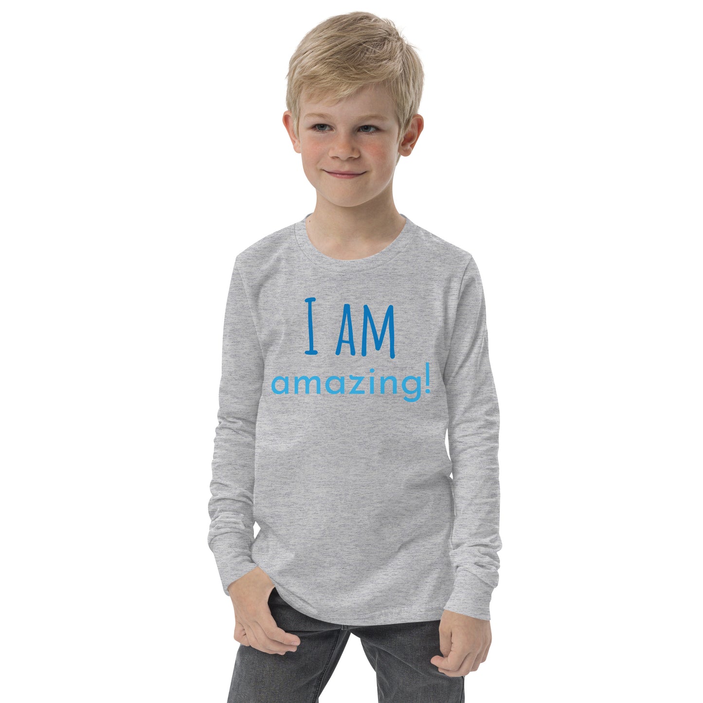 I am Amazing Youth long sleeve tee