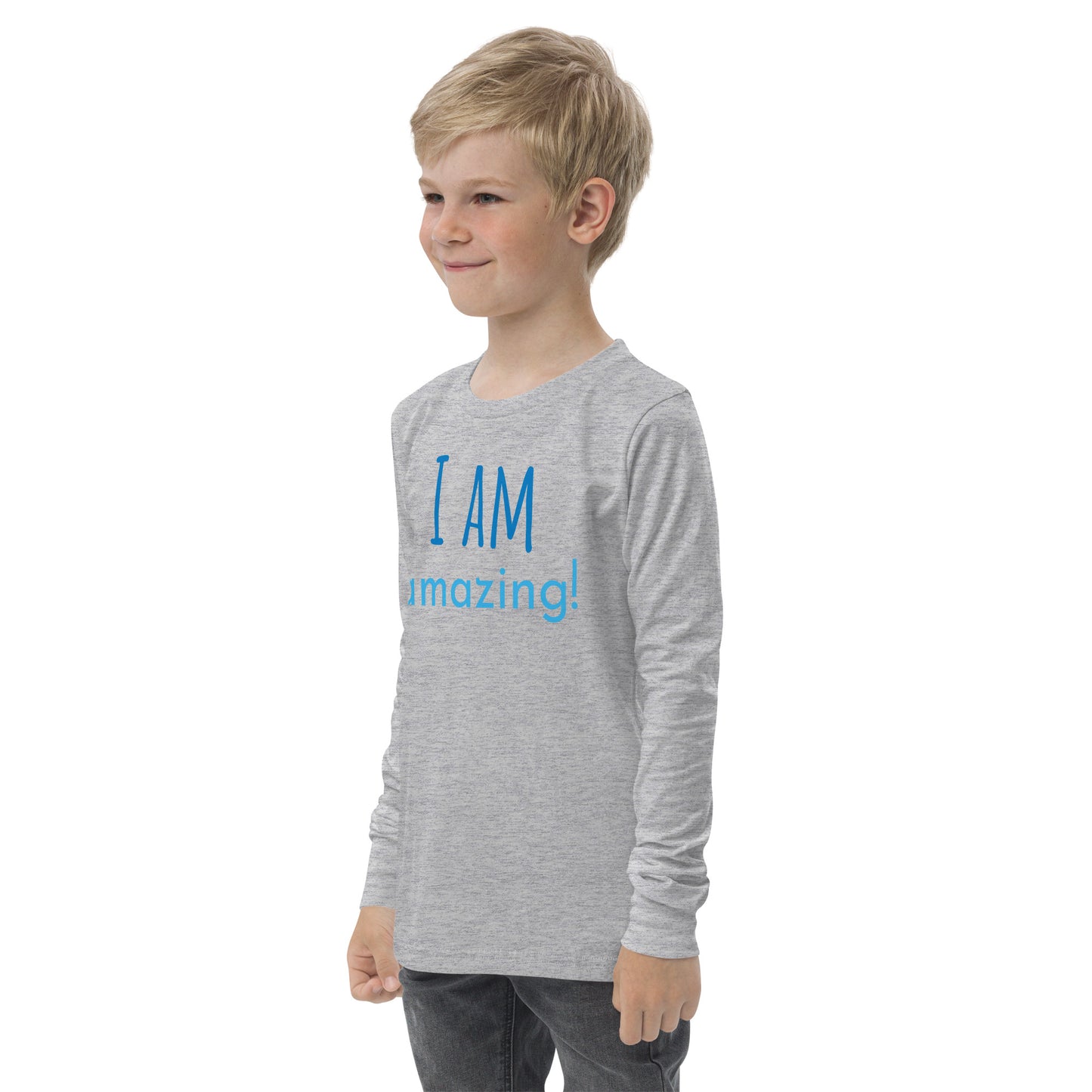 I am Amazing Youth long sleeve tee