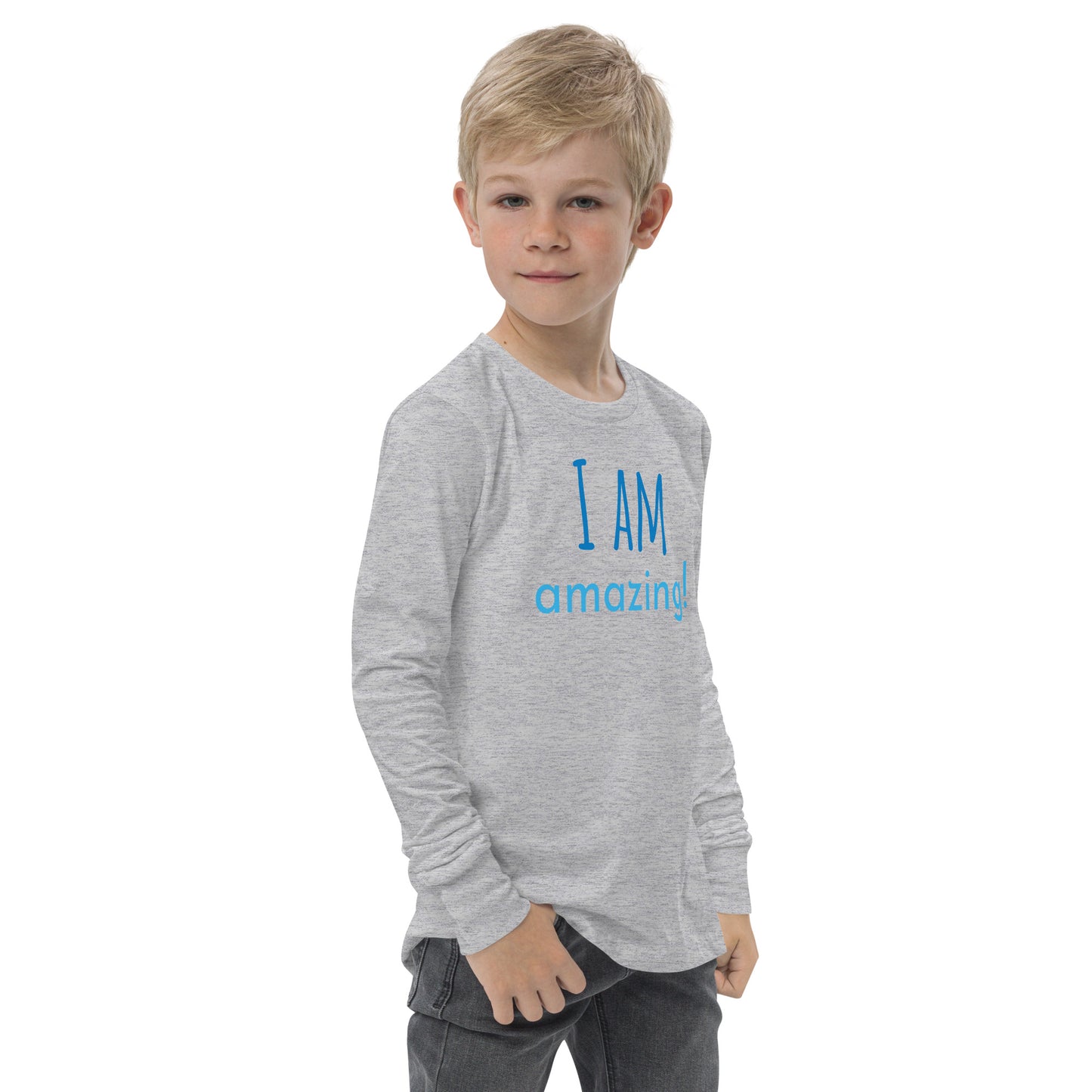 I am Amazing Youth long sleeve tee