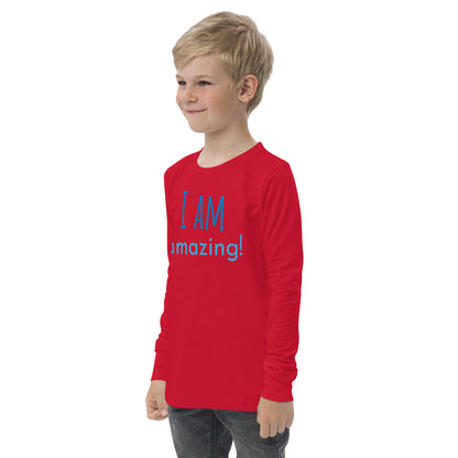 I am Amazing Youth long sleeve tee