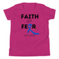 (Mia) Faith over Fear Youth Short Sleeve T-Shirt