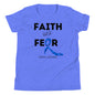 (Mia) Faith over Fear Youth Short Sleeve T-Shirt