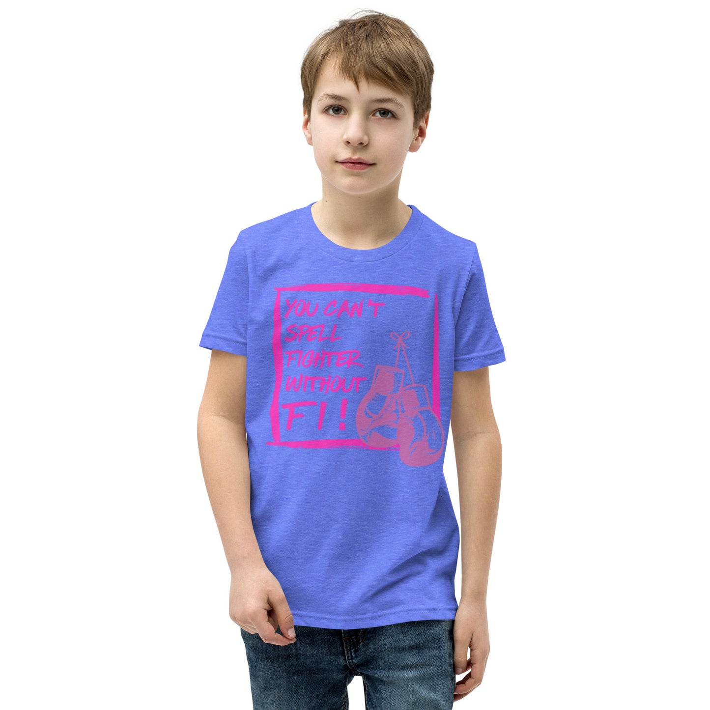 (Fiona) You can't spell Fighter without FI-Youth Short Sleeve T-Shirt