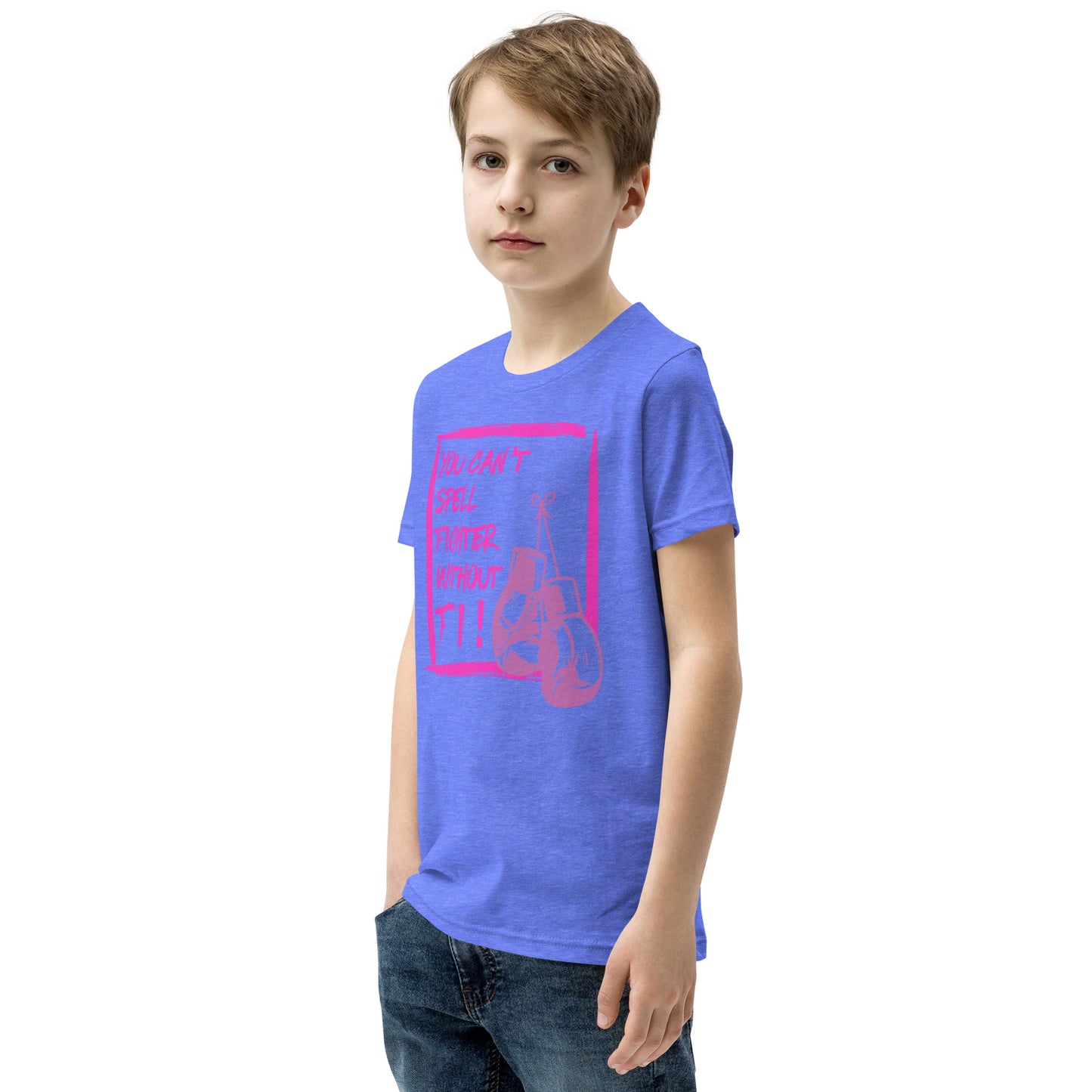 (Fiona) You can't spell Fighter without FI-Youth Short Sleeve T-Shirt