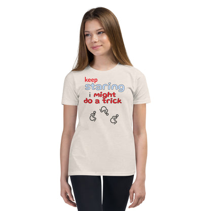 Keep Staring Youth Short Sleeve T-Shirt