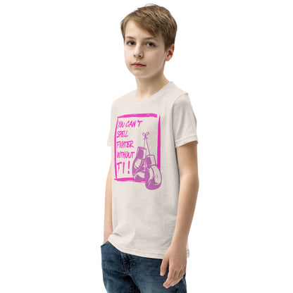 (Fiona) You can't spell Fighter without FI-Youth Short Sleeve T-Shirt