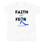 (Mia) Faith over Fear Youth Short Sleeve T-Shirt