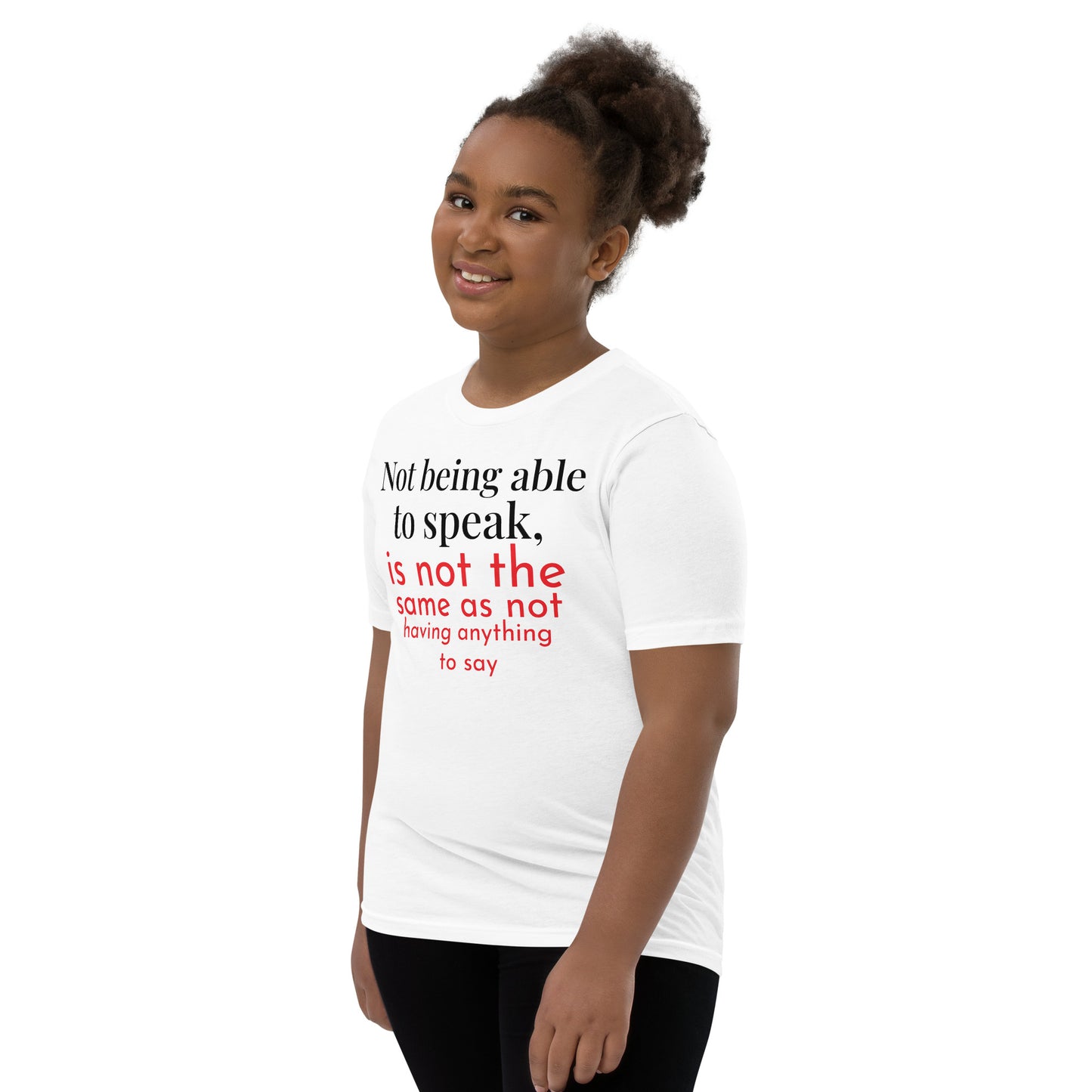 Not being able to speak Youth Short Sleeve T-Shirt